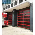 Aluminum glass sectional overhead doors